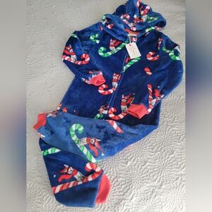 NWT Munki Munki Christmas One-Piece Pajamas